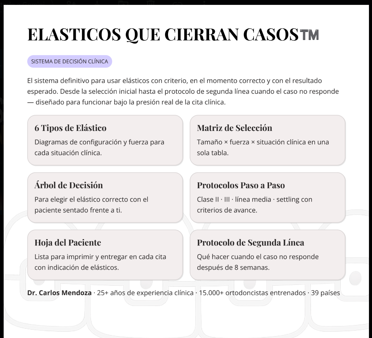 Elásticos que cierran casos™